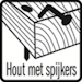 Hout met spijkers