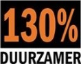 130% duurzamer
