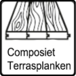 Geschikt voor composiet/terrasplanken