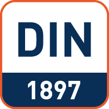Afmetingen volgens DIN1897