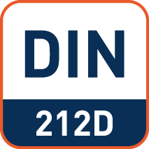 Afmetingen volgens DIN212D