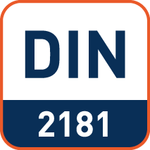 Afmetingen volgens DIN2181