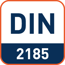 Afmetingen volgens DIN2185