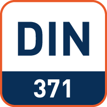 Afmetingen volgens DIN371 (met verdikte schacht)