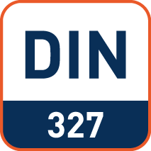 Afmetingen volgens DIN 327