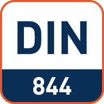 Afmetingen volgens DIN 844