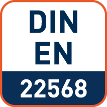 Afmetingen volgens DIN EN 22568