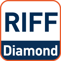 Bezet met diamant-granulaat