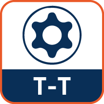 Geschikt voor Tornx-schroeven met punt