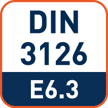 Schacht 6-kant/bit-opname 1/4" volgens ISO 1173 (DIN 3126-E6.3)