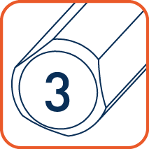 Schacht met 3 vlakken