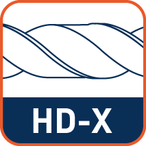 Spiraalboor met type HD-X (heavy-duty) spiraal voor gelegeerde staalsoorten