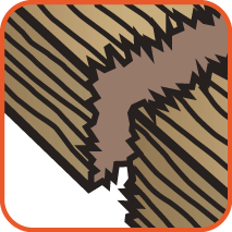 Voor snelle (ruwe) zaagsneden in hout