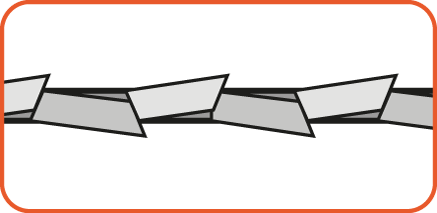 Zaagblad met gefreesde en gezette tandenrij