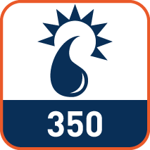 Ø350 geschikt voor droog en nat gebruik