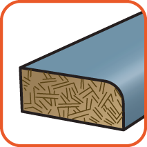 Voor het bewerken van geplastificeerde/gecoate platen