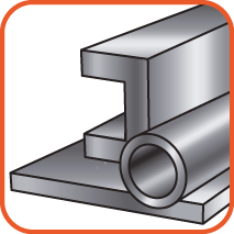 Voor het bewerken van stalen buizen en profielen