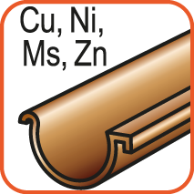 Voor het bewerken van koper, nikkel, messing en zink