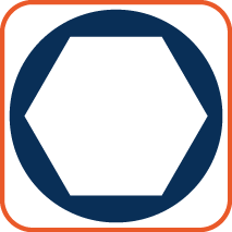 Geschikt voor zeskantschroeven